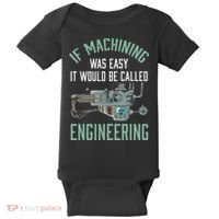 Machinist Funny Joke Humor CNC Machinist Gift Baby Bodysuit thumb 0
