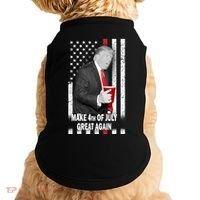 Donald Trump Make 4th Of July Great Again Doggie Tank thumb 0