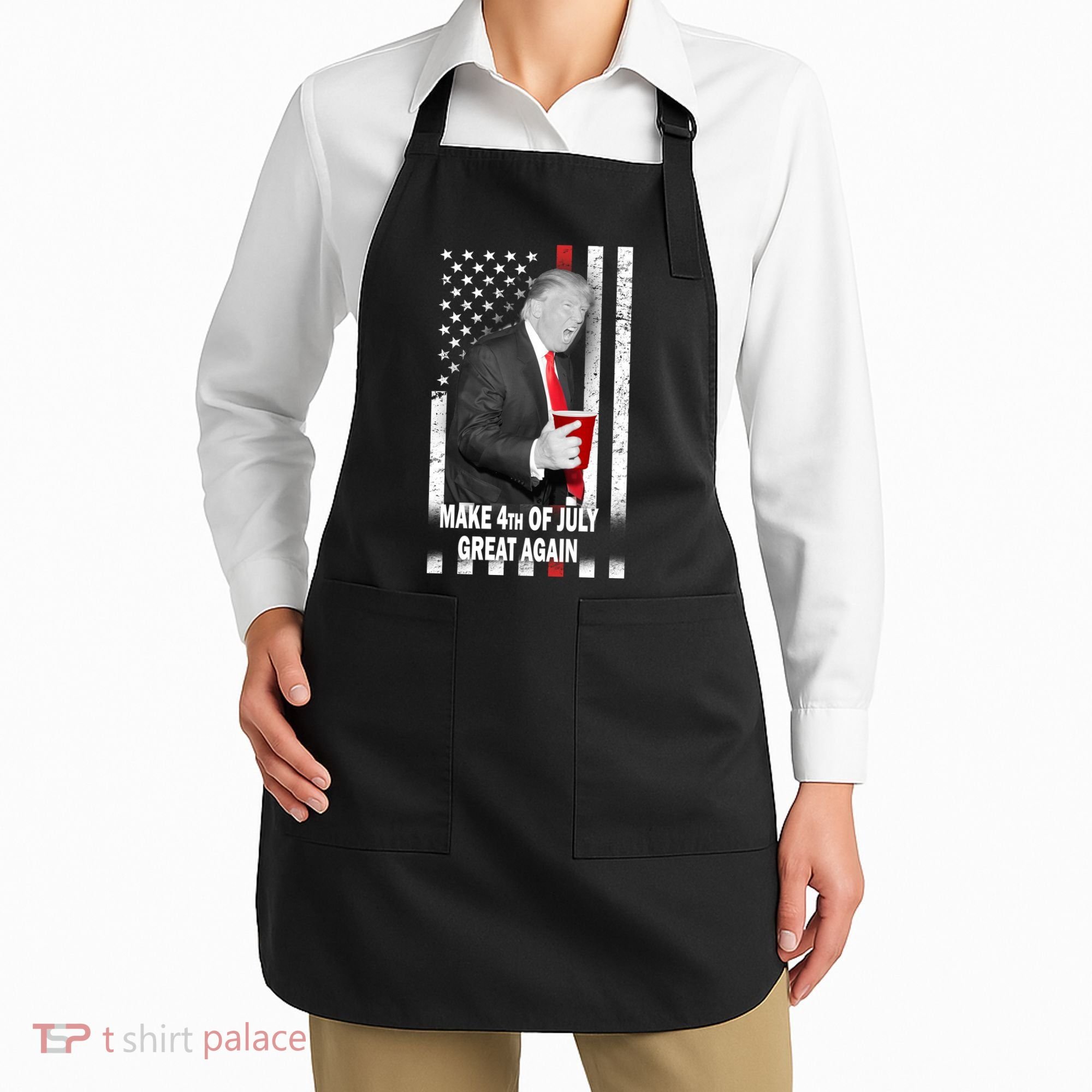 Donald Trump Make 4th Of July Great Again Apron