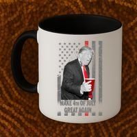 Donald Trump Make 4th Of July Great Again Coffee Mug thumb 2