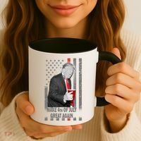 Donald Trump Make 4th Of July Great Again Coffee Mug thumb 3