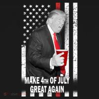 Donald Trump Make 4th Of July Great Again Ornament thumb 1