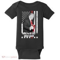 Donald Trump Make 4th Of July Great Again Baby Bodysuit thumb 0