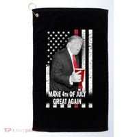 Donald Trump Make 4th Of July Great Again Golf Towel thumb 0