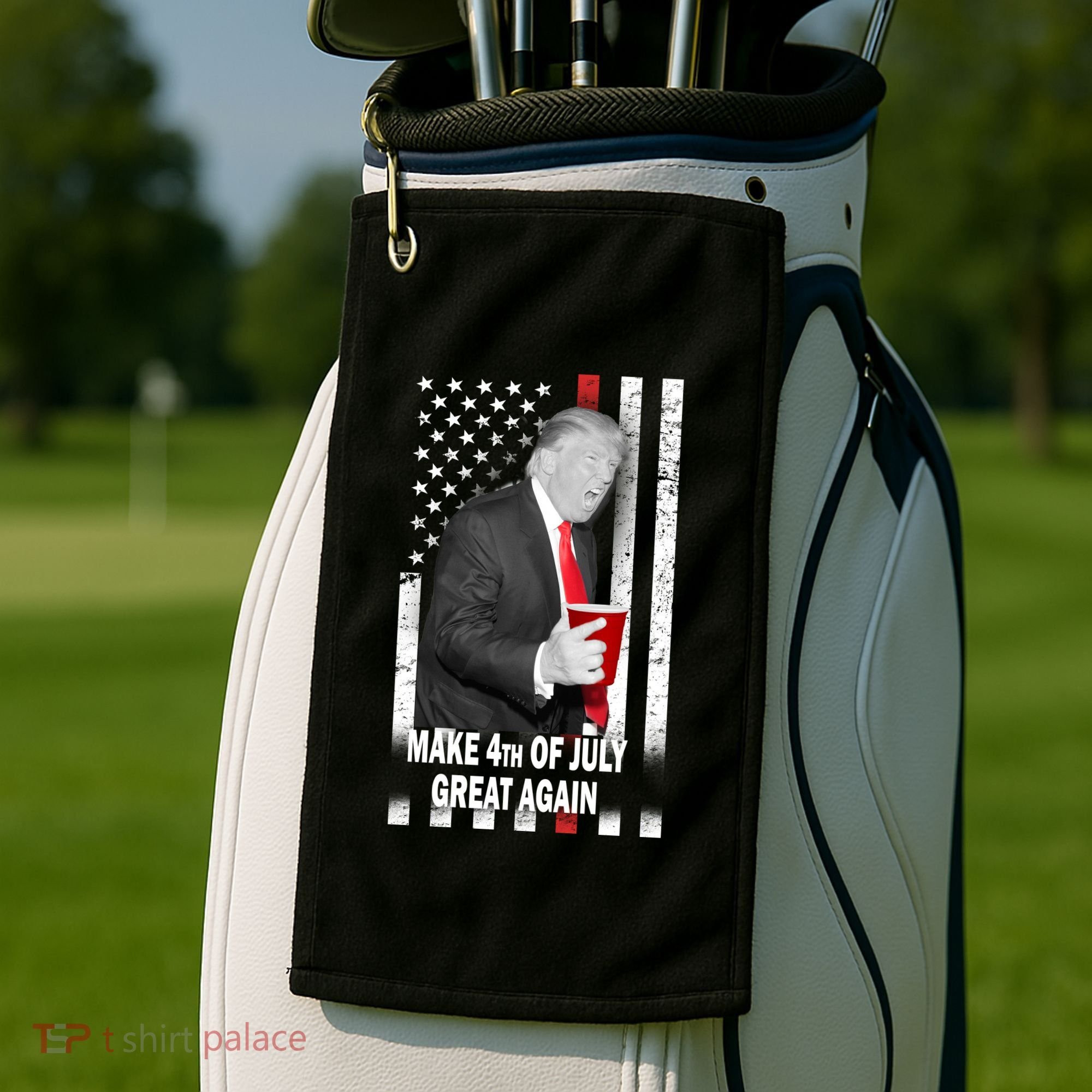 Donald Trump Make 4th Of July Great Again Golf Towel