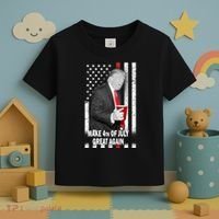 Donald Trump Make 4th Of July Great Again Toddler T-Shirt thumb 3