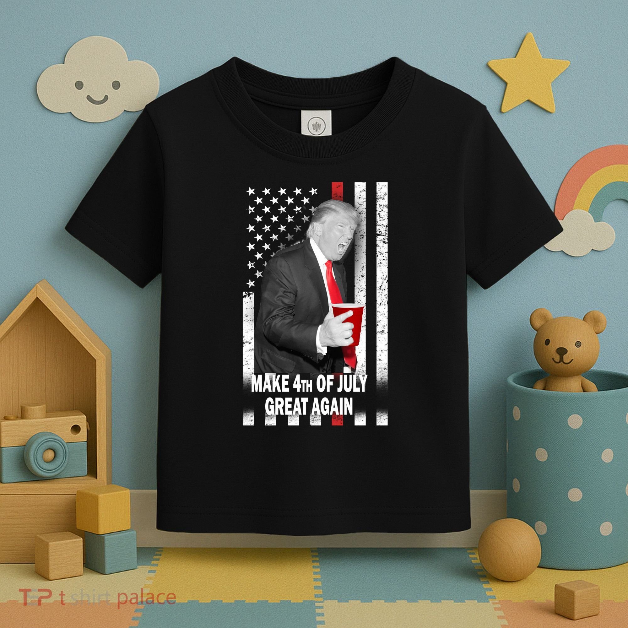 Donald Trump Make 4th Of July Great Again Toddler T-Shirt