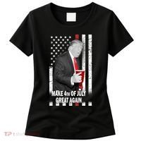 Donald Trump Make 4th Of July Great Again Women's T-Shirt thumb 0