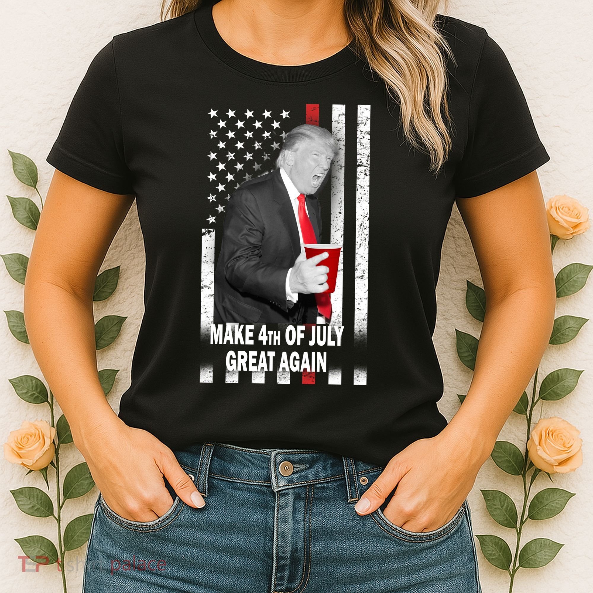 Donald Trump Make 4th Of July Great Again Women's T-Shirt