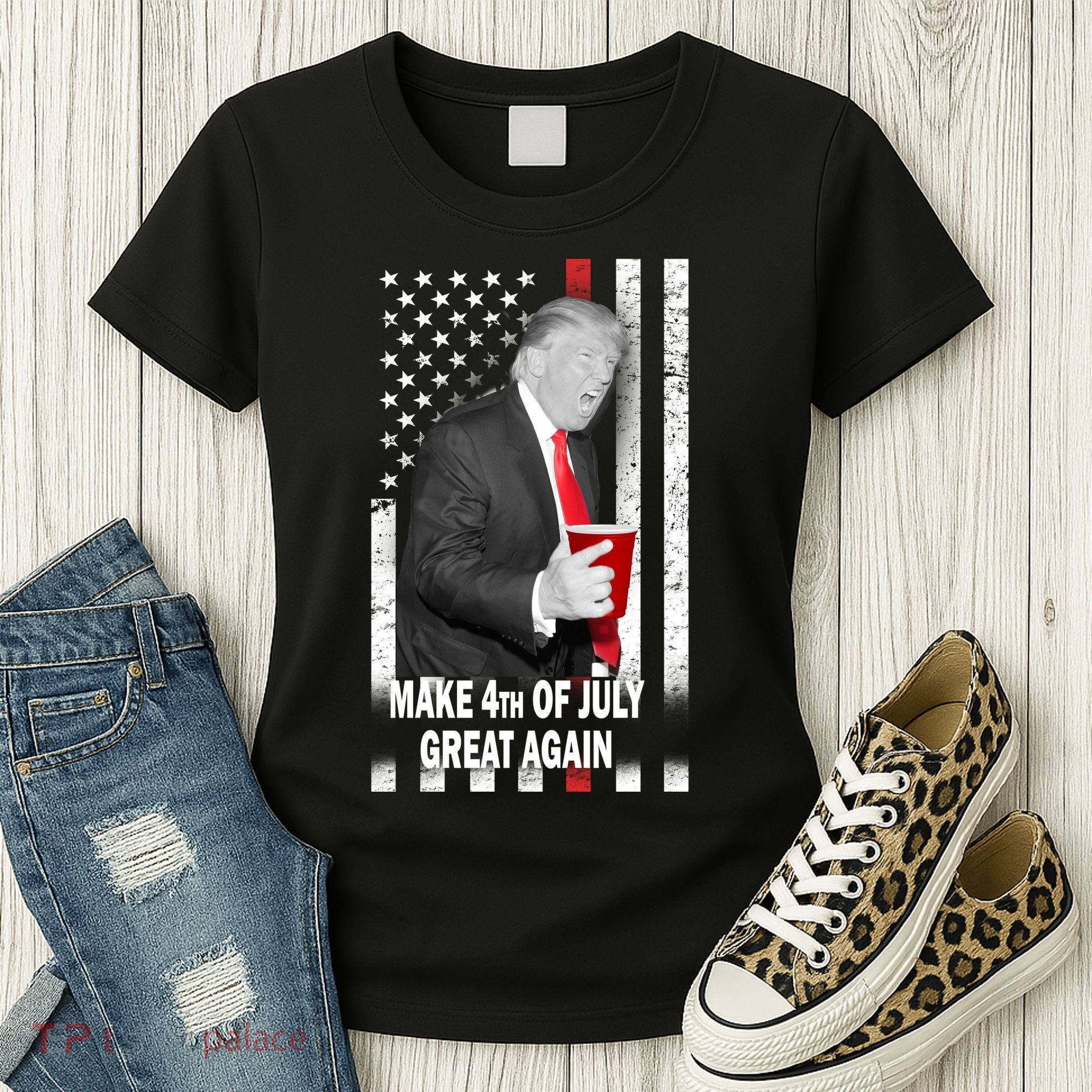 Donald Trump Make 4th Of July Great Again Women's T-Shirt