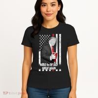 Donald Trump Make 4th Of July Great Again Women's T-Shirt thumb 4