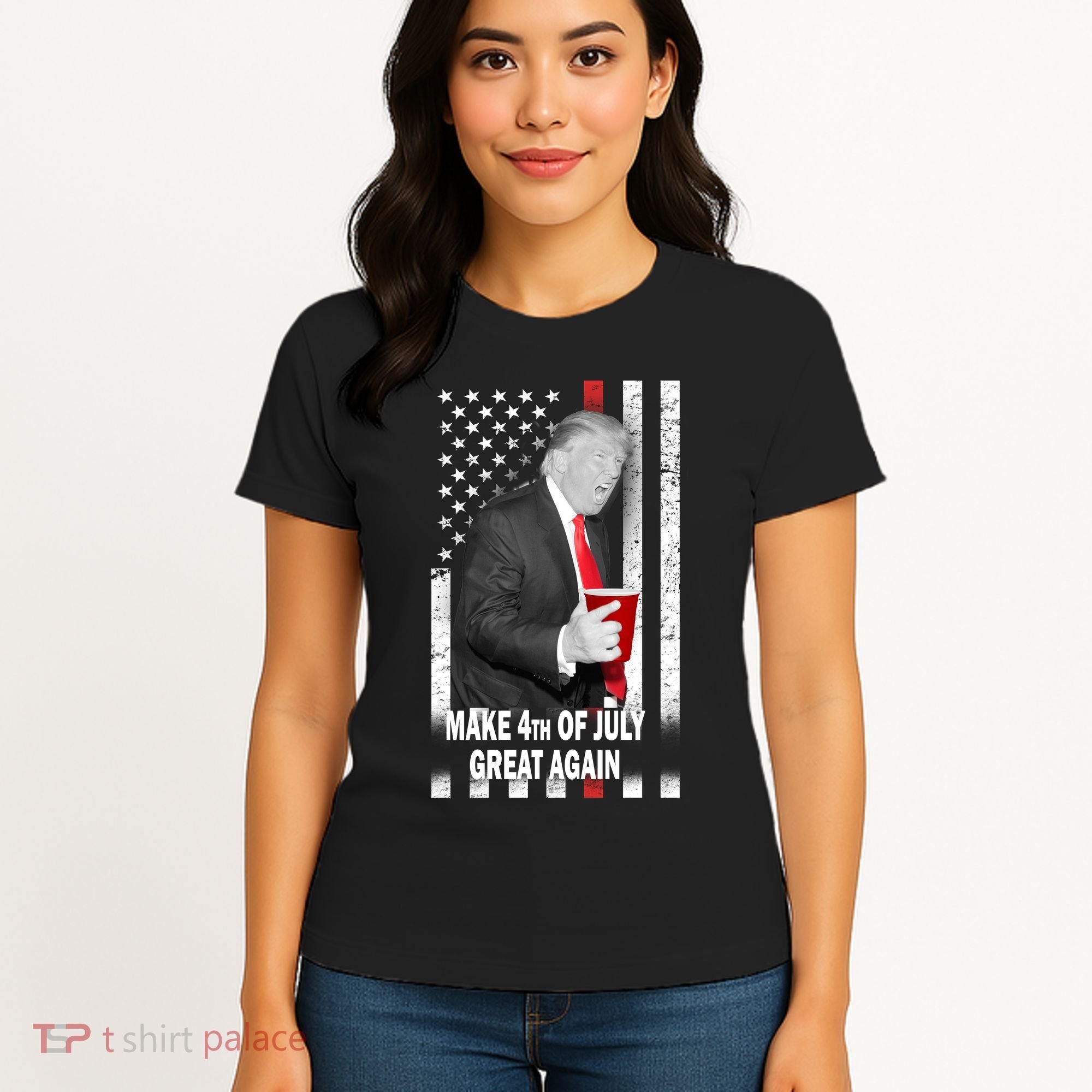 Donald Trump Make 4th Of July Great Again Women's T-Shirt