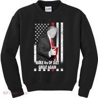 Donald Trump Make 4th Of July Great Again Kids Sweatshirt thumb 0