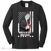 Donald Trump Make 4th Of July Great Again Kids Long Sleeve Shirt thumb 0