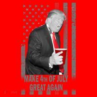Donald Trump Make 4th Of July Great Again Santa Hat thumb 1