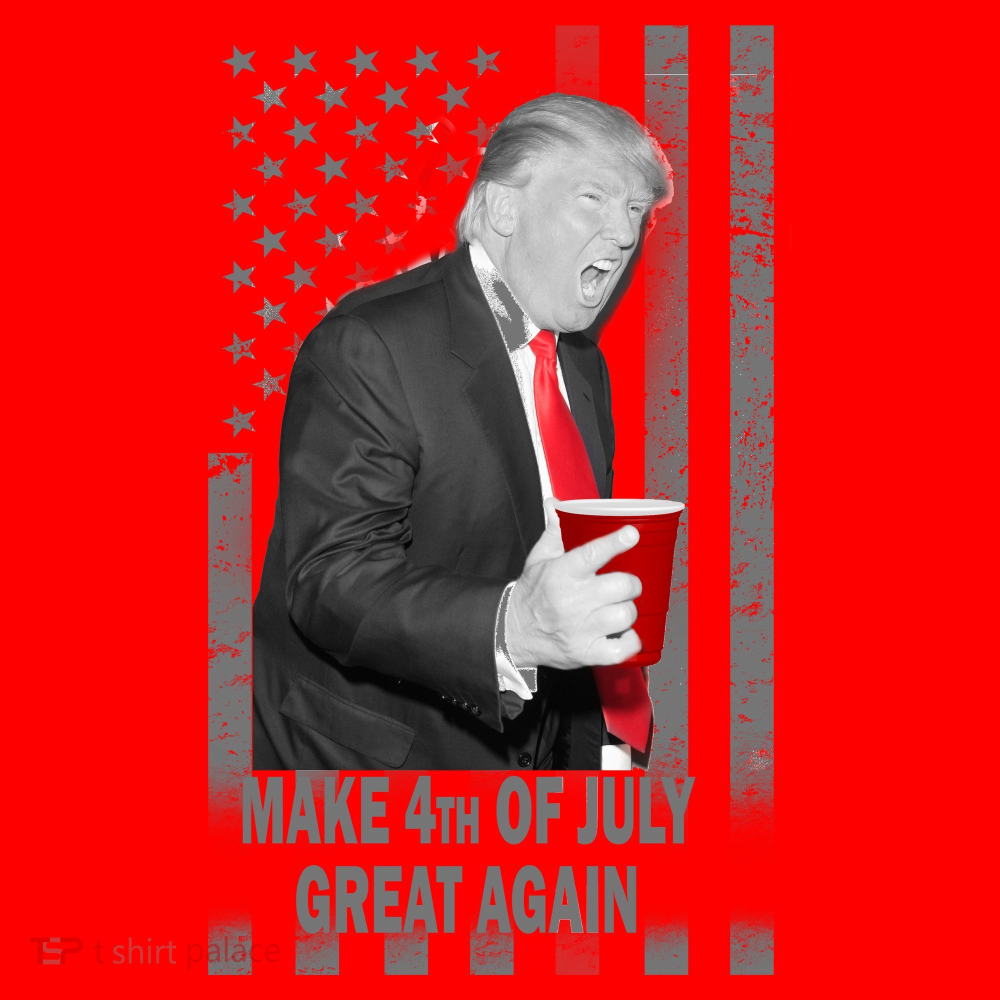 Donald Trump Make 4th Of July Great Again Santa Hat