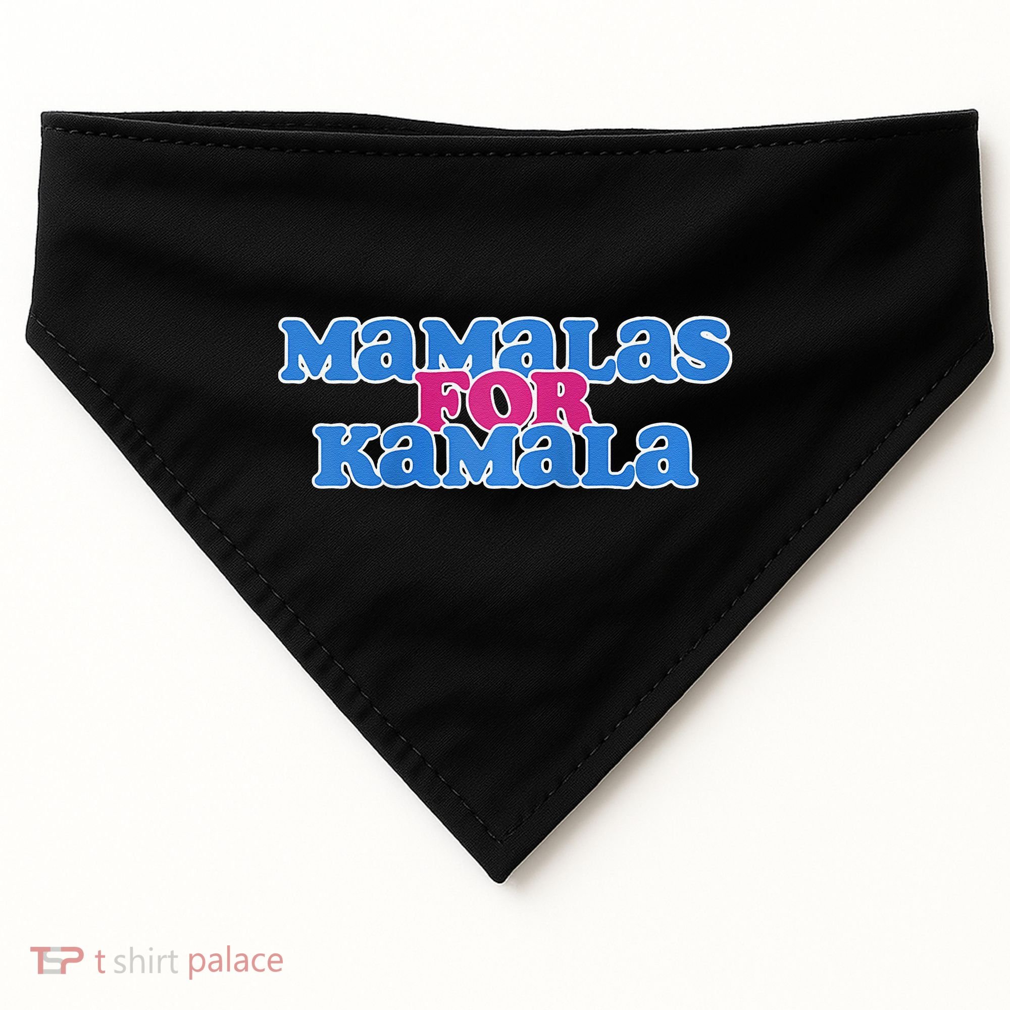 Mamalas For Kamala This Mamala Voting For Kamala Raglan USA-Made Doggie Bandana