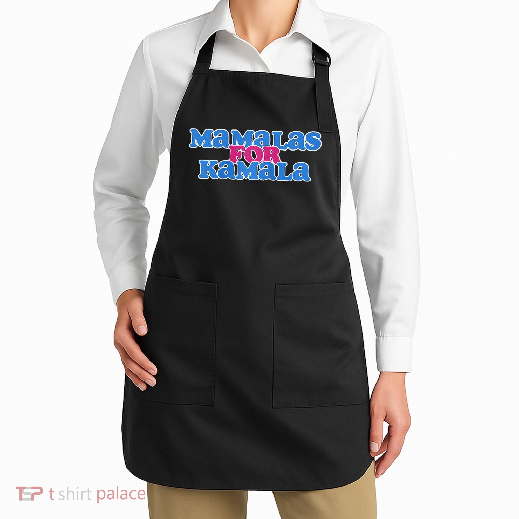 Mamalas For Kamala This Mamala Voting For Kamala Raglan Apron