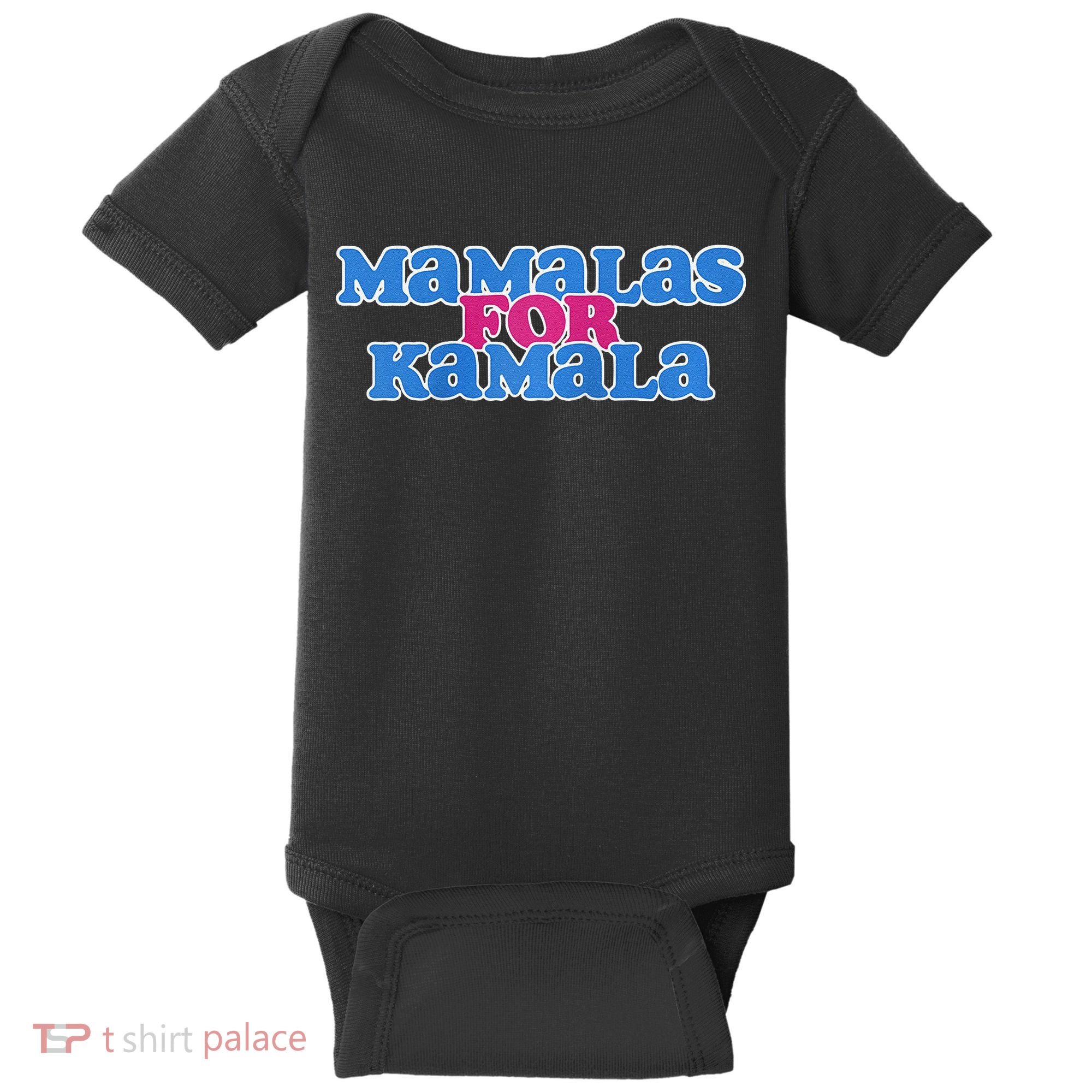Mamalas For Kamala This Mamala Voting For Kamala Raglan Baby Bodysuit