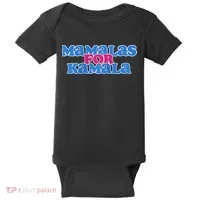 Mamalas For Kamala This Mamala Voting For Kamala Raglan Baby Bodysuit thumb 0