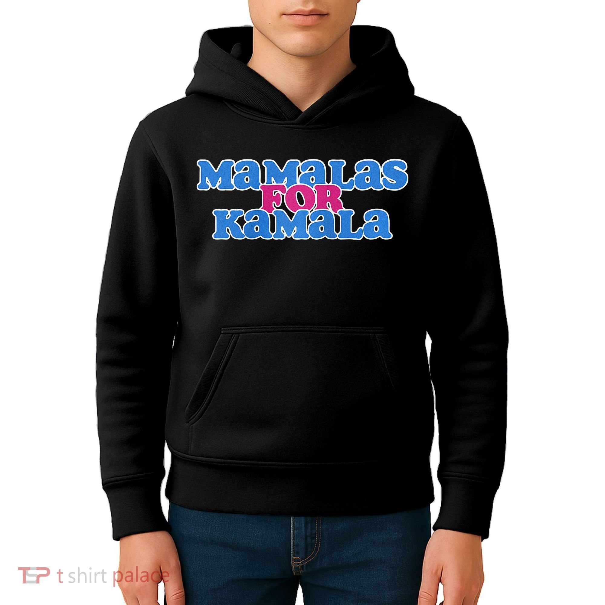 Mamalas For Kamala This Mamala Voting For Kamala Raglan Kids Hoodie