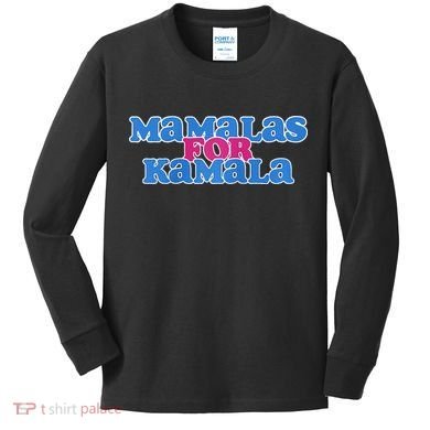 Mamalas For Kamala This Mamala Voting For Kamala Raglan Kids Long Sleeve Shirt