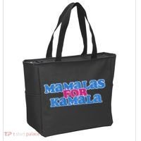 Mamalas For Kamala This Mamala Voting For Kamala Raglan Tote Bag thumb 2