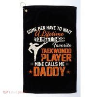 My Favorite Korea Taekwondo Training Player Calls Me Daddy Gift Golf Towel thumb 0