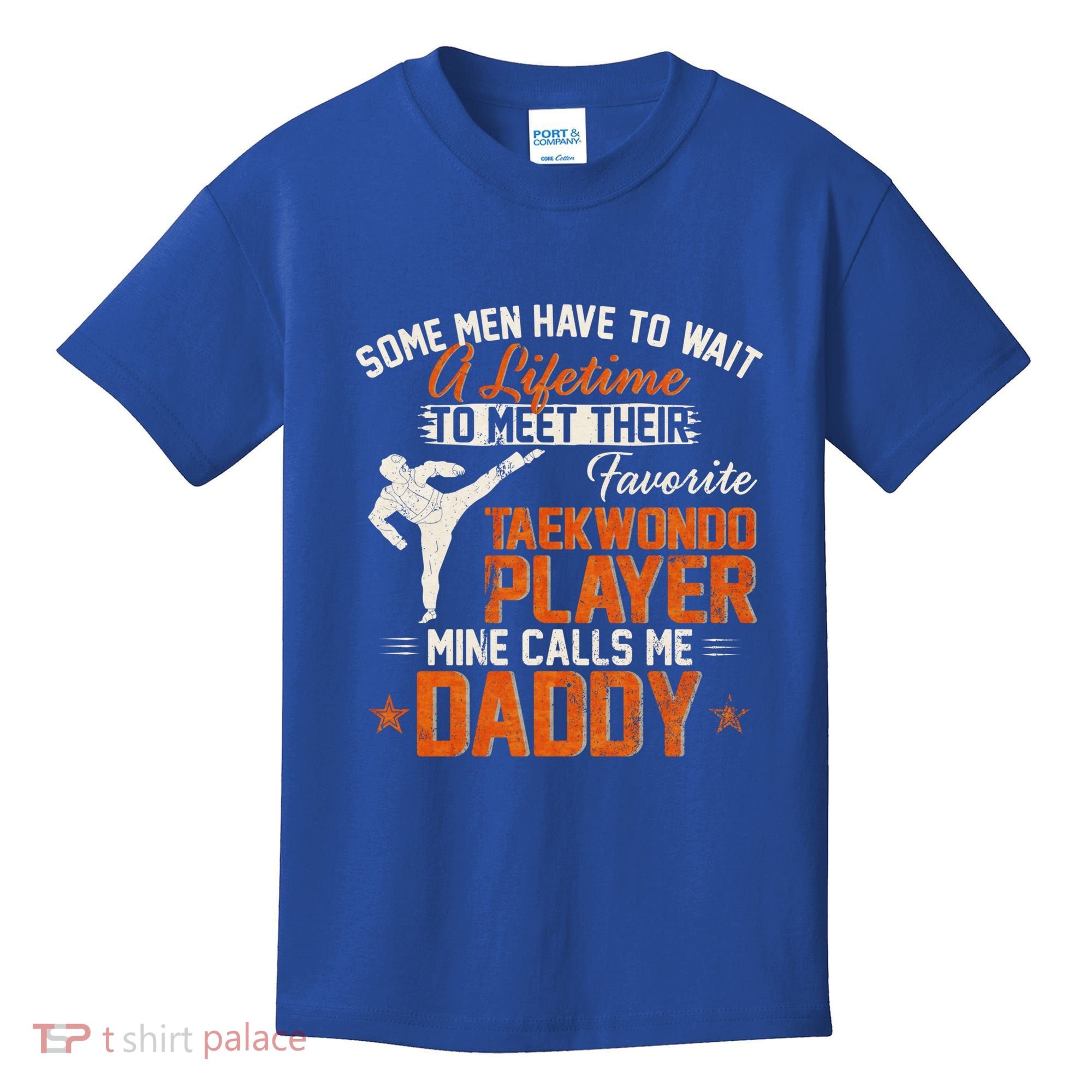 My Favorite Korea Taekwondo Training Player Calls Me Daddy Gift Kids T-Shirt