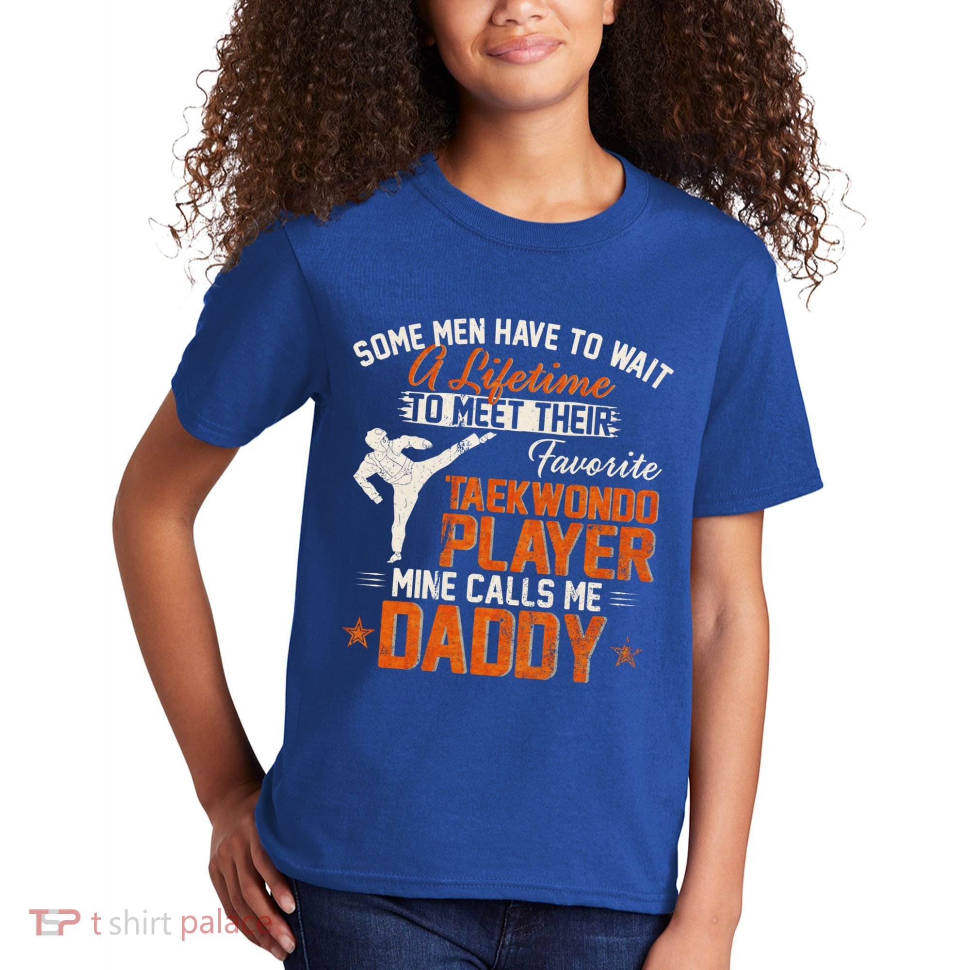 My Favorite Korea Taekwondo Training Player Calls Me Daddy Gift Kids T-Shirt