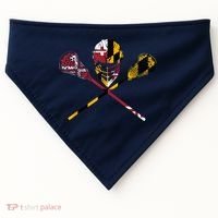 Maryland Flag Lacrosse USA-Made Doggie Bandana thumb 0