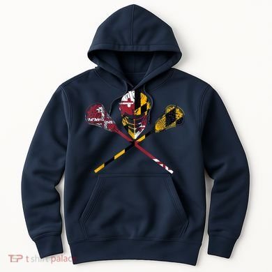 Maryland Flag Lacrosse Hoodie