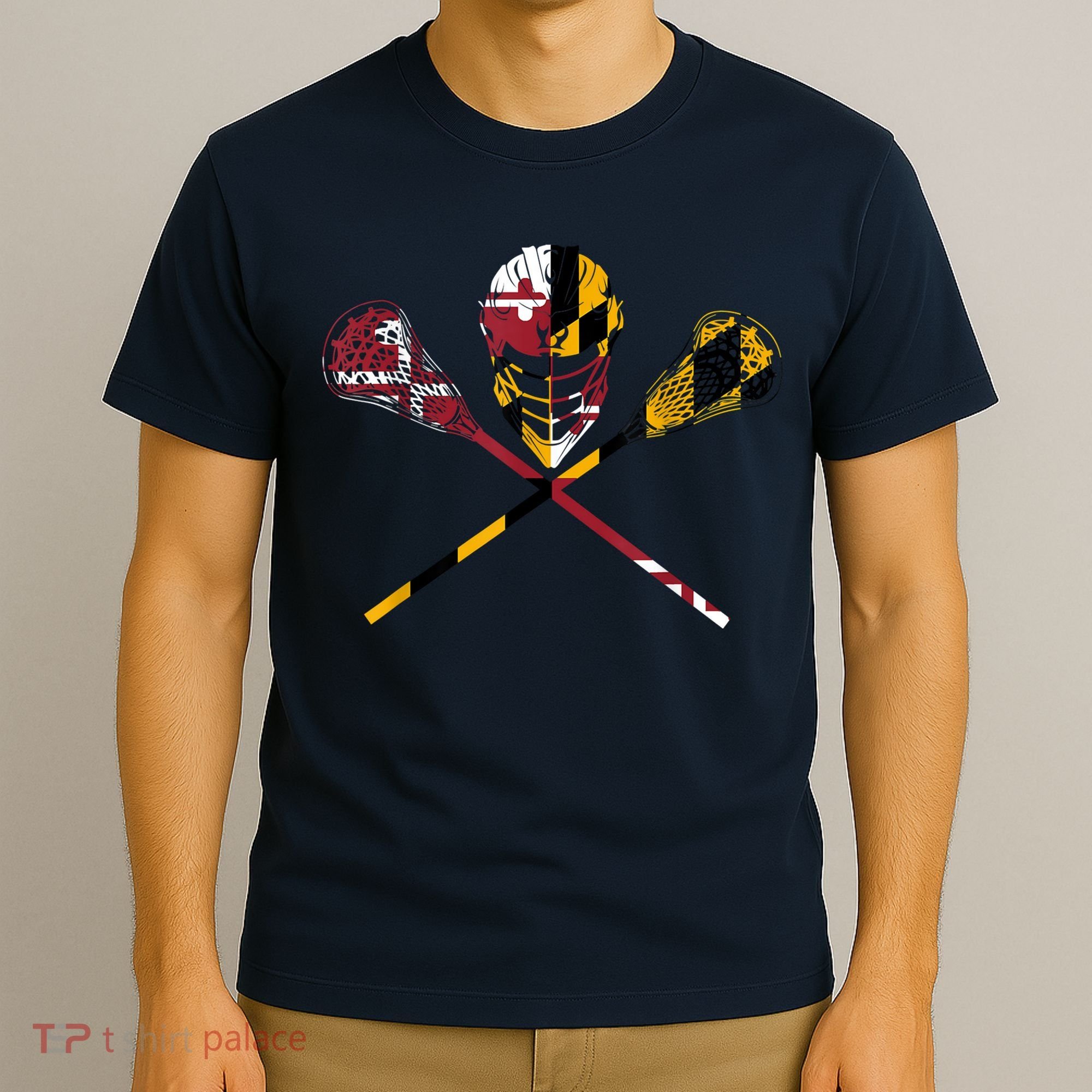 Maryland Flag Lacrosse T-Shirt