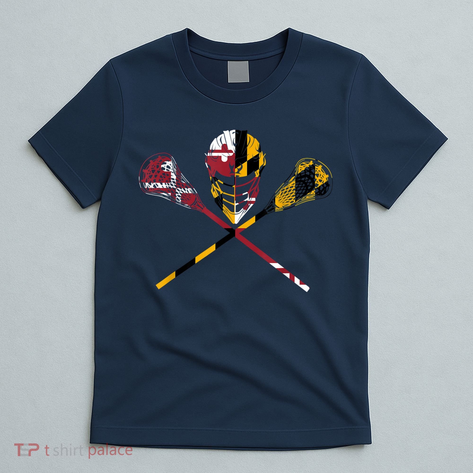Maryland Flag Lacrosse T-Shirt