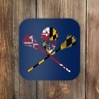 Maryland Flag Lacrosse Coaster thumb 0