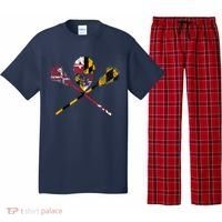 Maryland Flag Lacrosse Pajama Set thumb 0