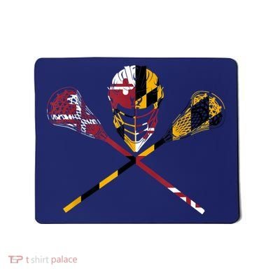 Maryland Flag Lacrosse Mousepad