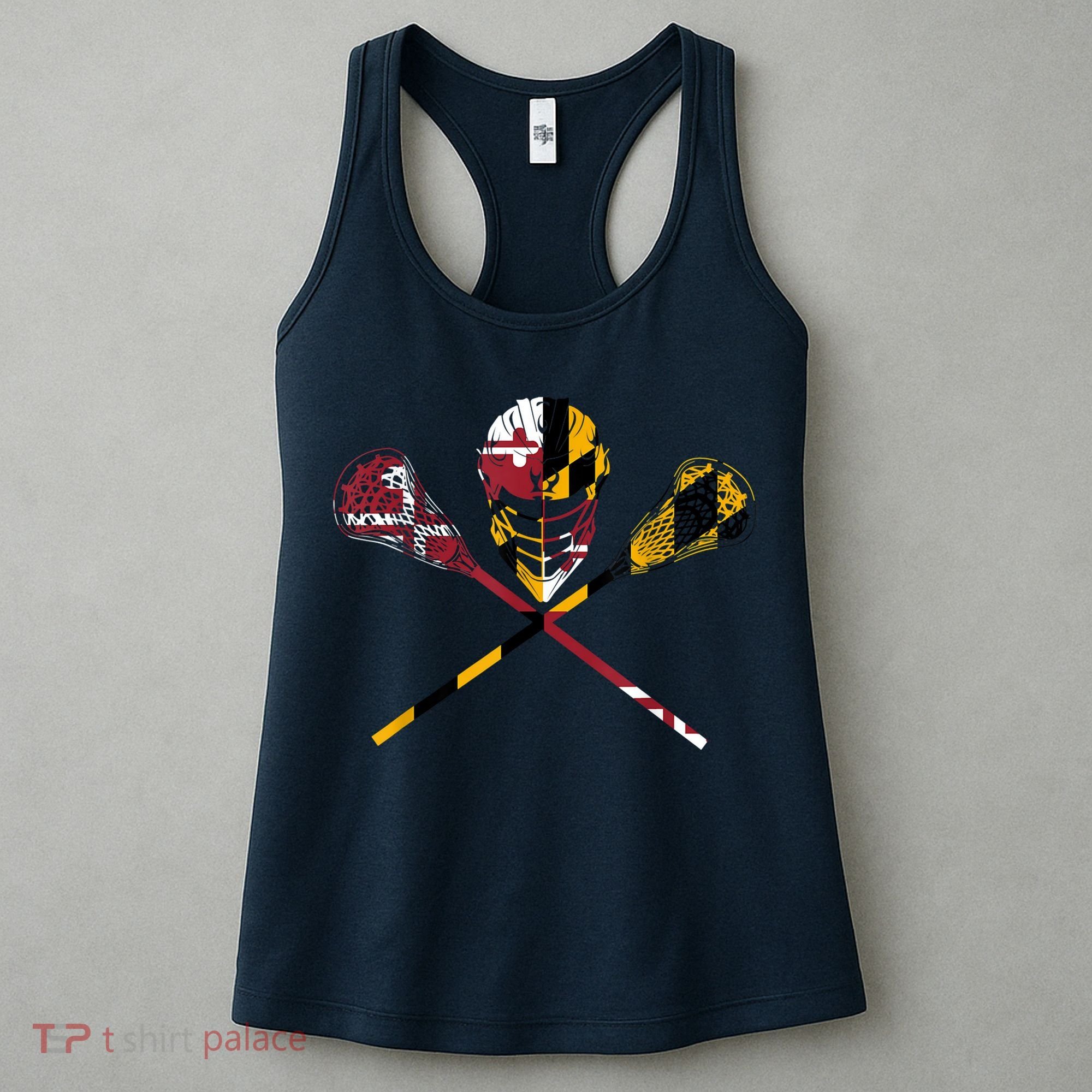 Maryland Flag Lacrosse Women's Tank Top