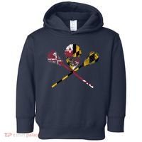 Maryland Flag Lacrosse Toddler Hoodie thumb 0