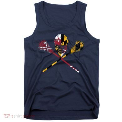 Maryland Flag Lacrosse Tank Top