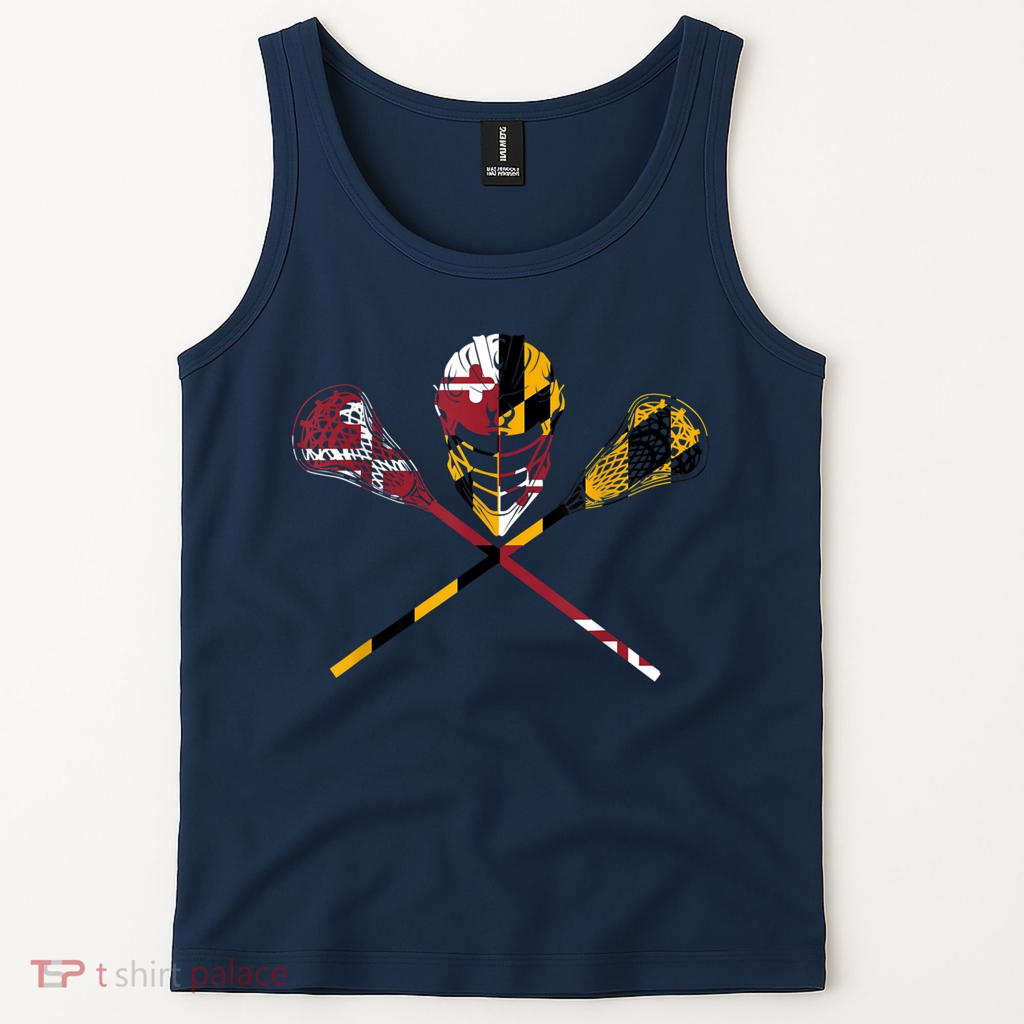 Maryland Flag Lacrosse Tank Top