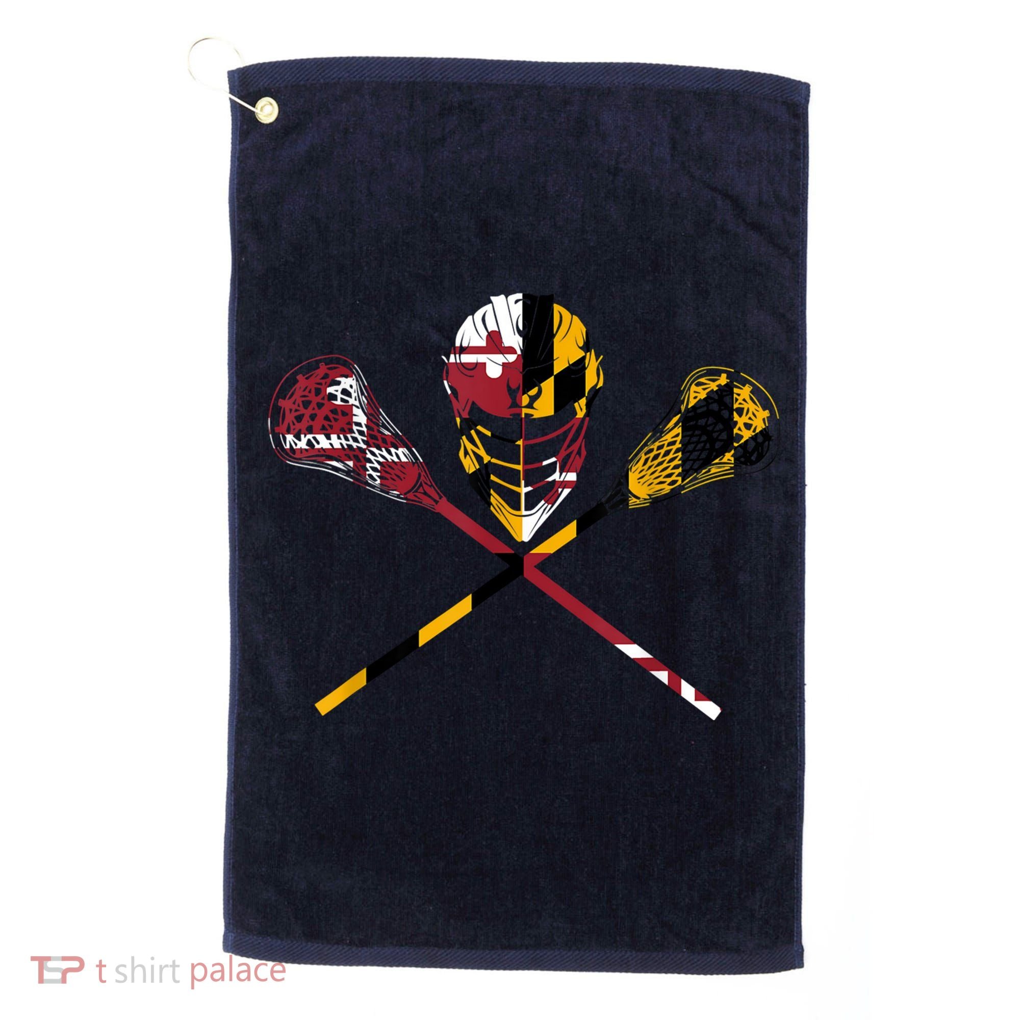 Maryland Flag Lacrosse Golf Towel
