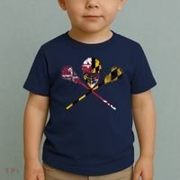 Maryland Flag Lacrosse Toddler T-Shirt thumb 2