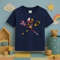 Maryland Flag Lacrosse Toddler T-Shirt thumb 3