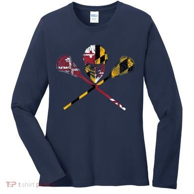 Maryland Flag Lacrosse Women's Long Sleeve Shirt
