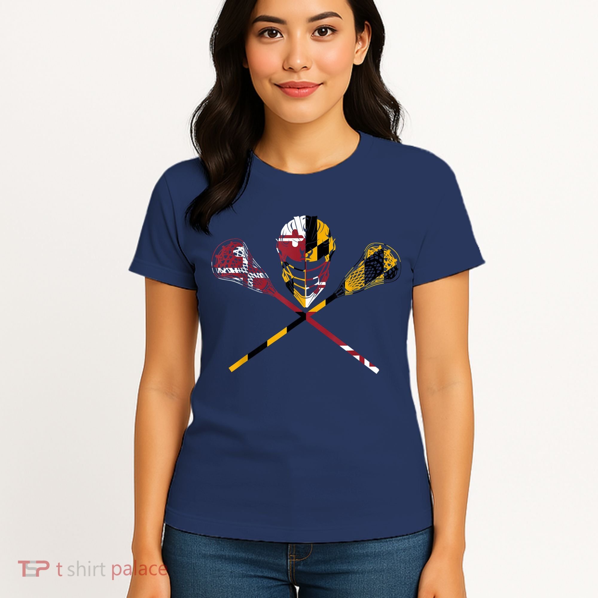 Maryland Flag Lacrosse Women's T-Shirt