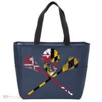 Maryland Flag Lacrosse Tote Bag thumb 0