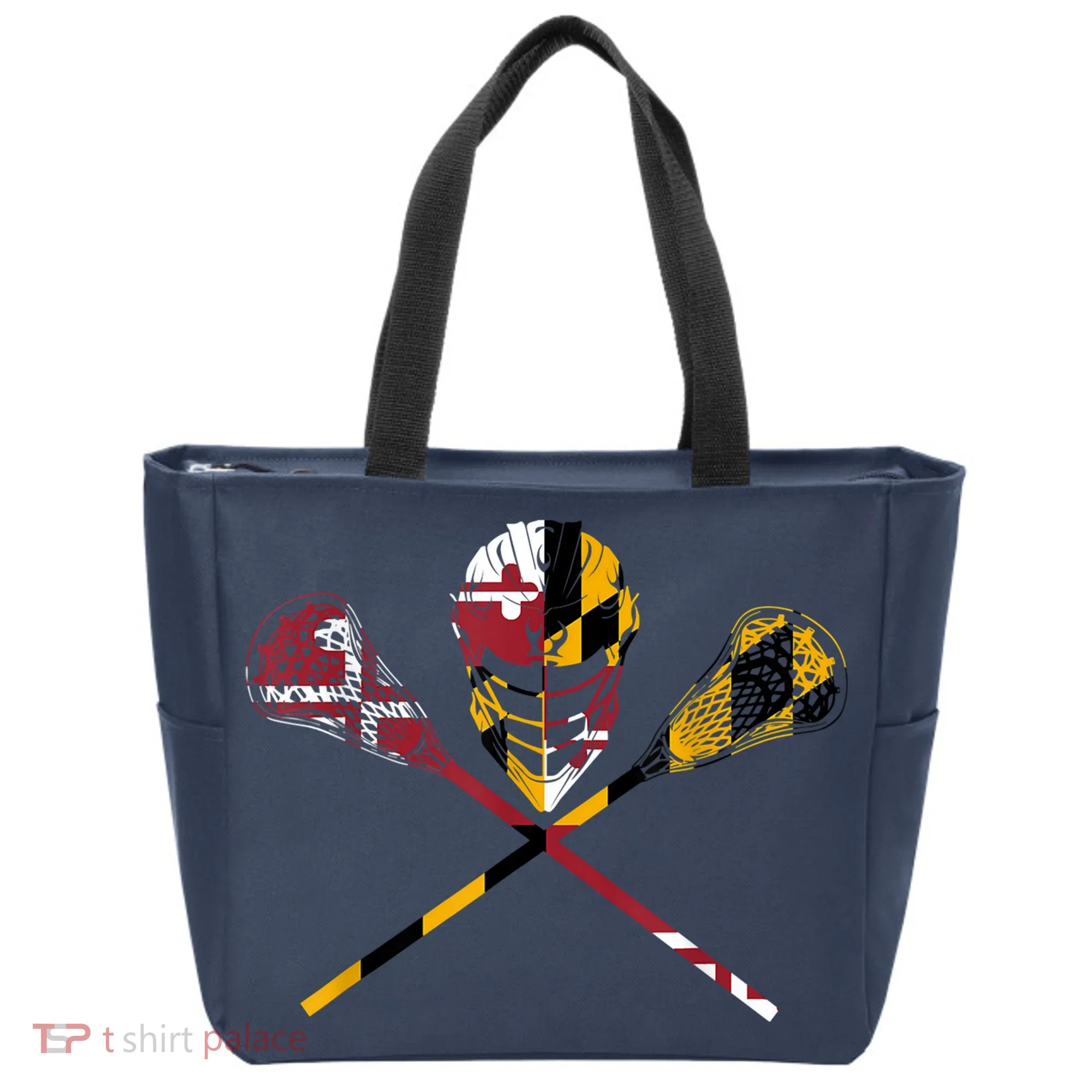 Maryland Flag Lacrosse Tote Bag