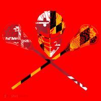 Maryland Flag Lacrosse Santa Hat thumb 1