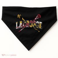 Maryland Flag Lacrosse USA-Made Doggie Bandana thumb 0